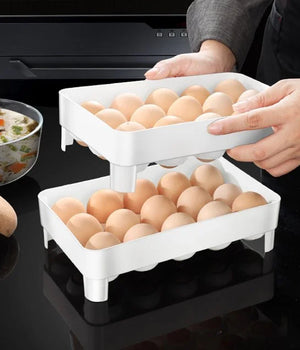 Double Tray Egg Storage Holder