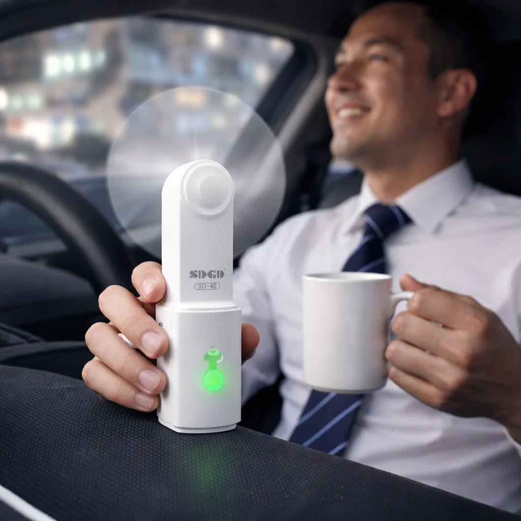 Rechargeable Mini Fan with Torch Light