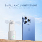Rechargeable Mini Fan with Torch Light