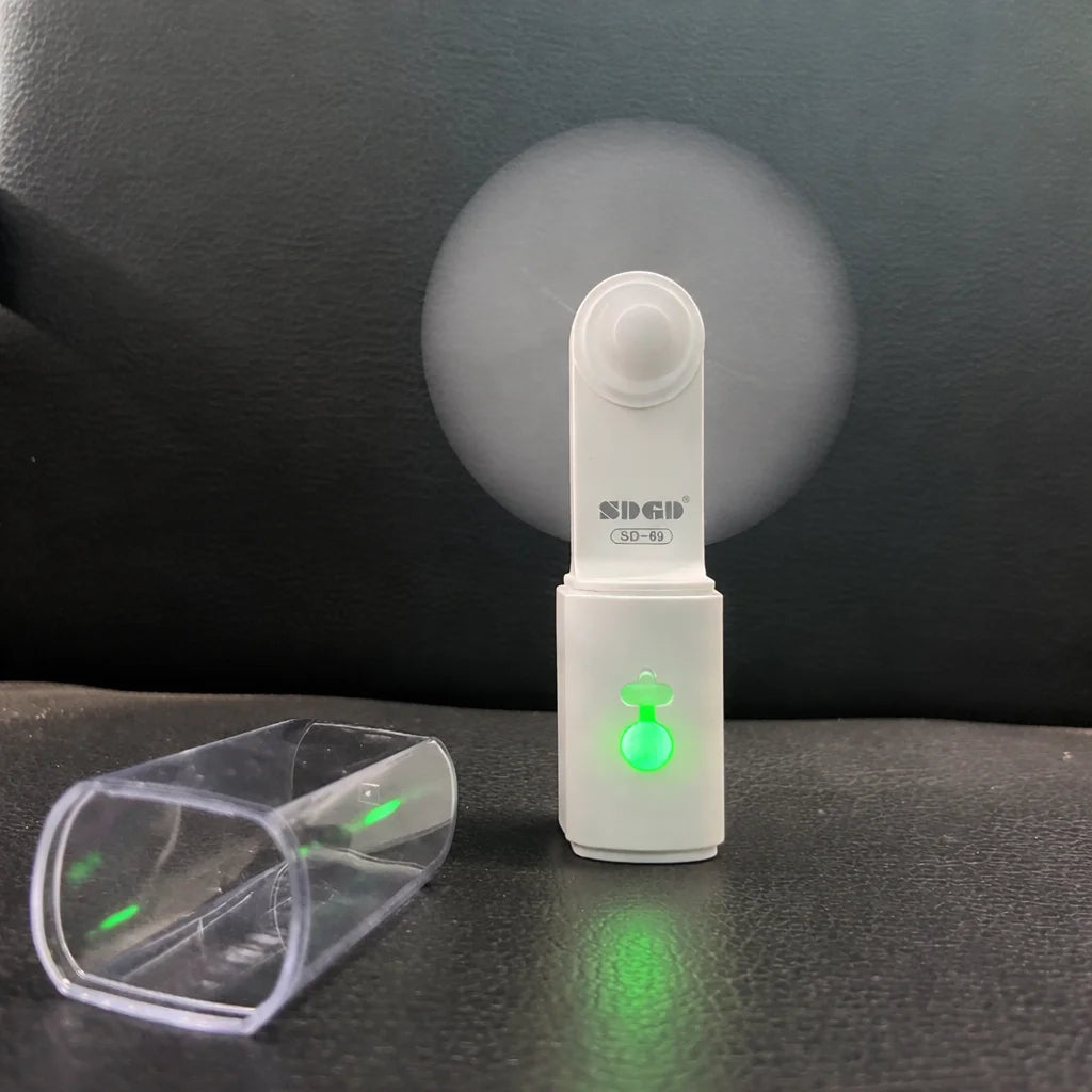 Rechargeable Mini Fan with Torch Light