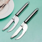 Stainless Steel Fish Scale Remover With Knife