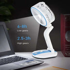 Rechargeable Folding Fan With Lamp