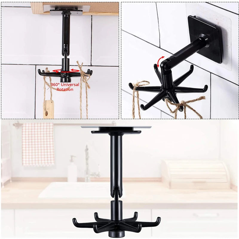 360° Rotatable Multi-Purpose Adhesive Hook (2 Pcs)