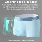 Men's Breathable Anti-Bactorial Ice Silk Boxer (4 Pcs)