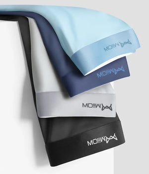 Men's Breathable Anti-Bactorial Ice Silk Boxer (4 Pcs)