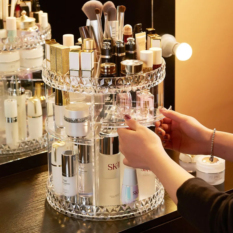 360 Rotating Makeup Cosmetic Organizer