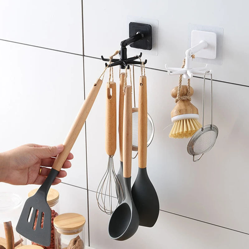 360° Rotatable Multi-Purpose Adhesive Hook (2 Pcs)
