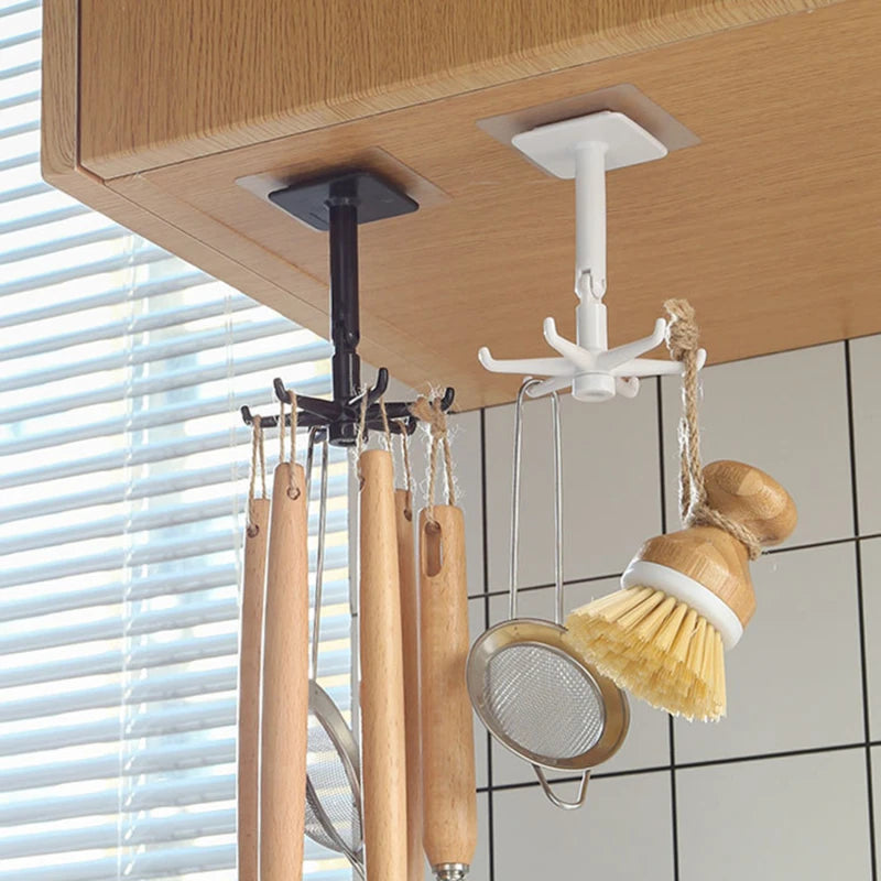 360° Rotatable Multi-Purpose Adhesive Hook (2 Pcs)