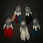 Women's Fashionable Long Feather Earring