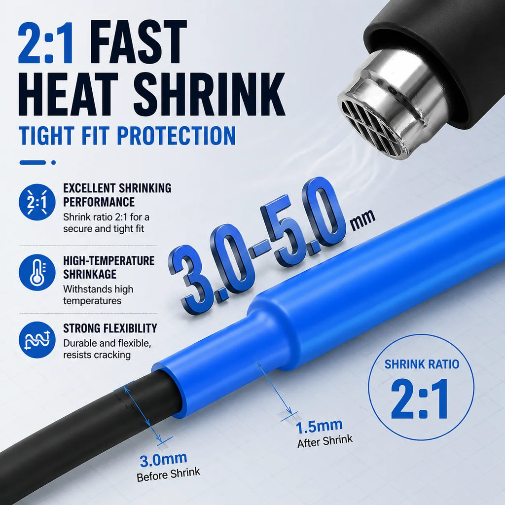 Heat Shrink Cable Repair Tube (164 Pcs)