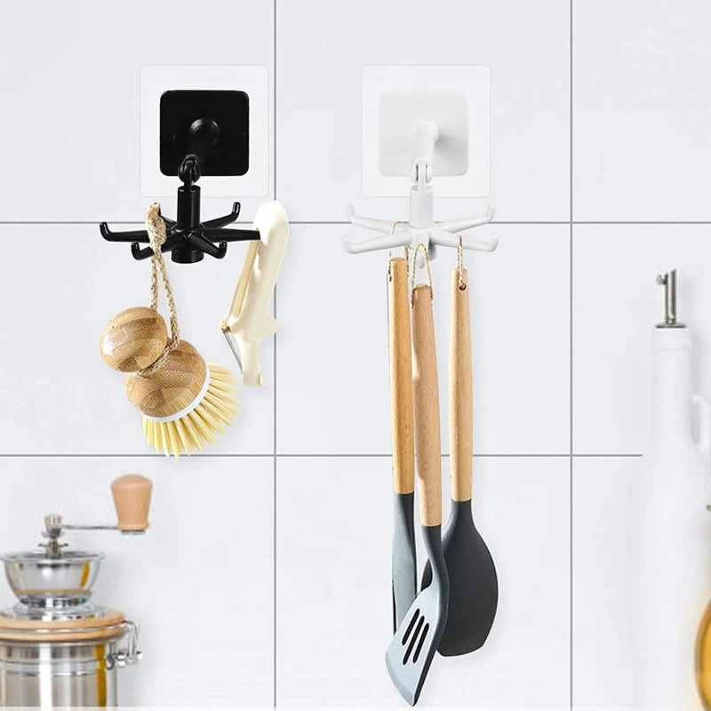 360° Rotatable Multi-Purpose Adhesive Hook (2 Pcs)