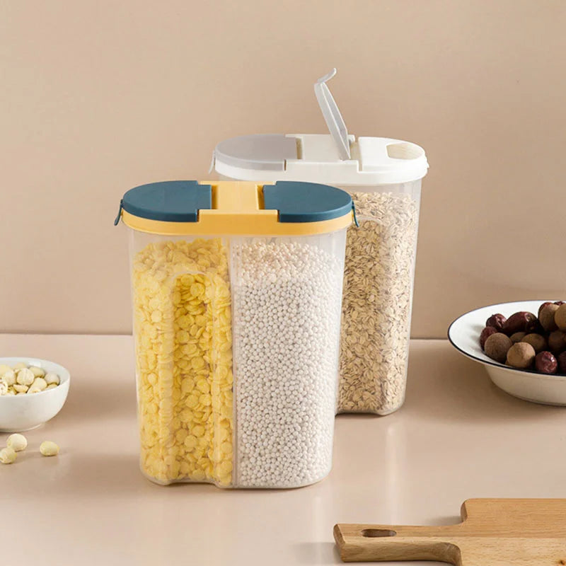 Double Grid Food Container Jar