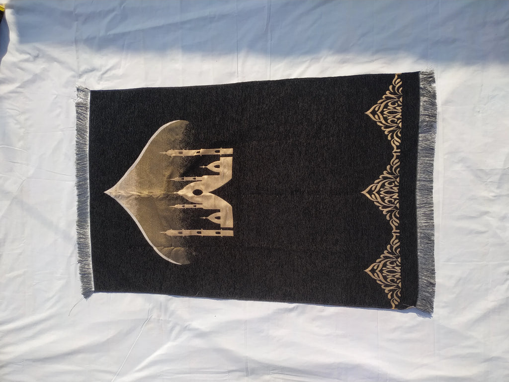 Kaaba Boxed Salah Mat With Attar Tasbeeh