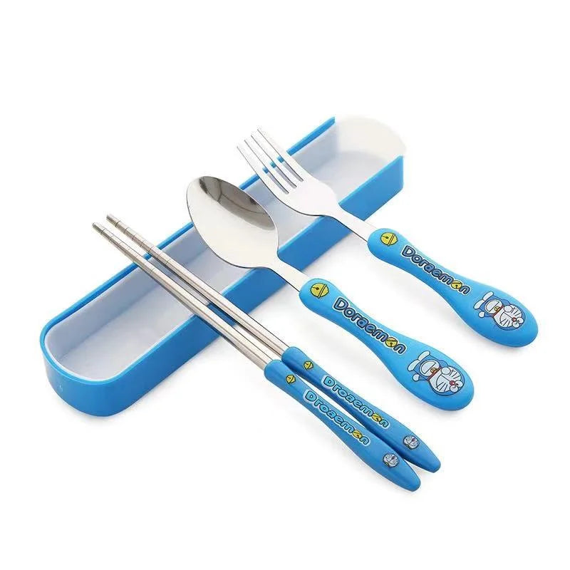 Portable Stainless Steel Kids Cutlery Set (3 In 1)