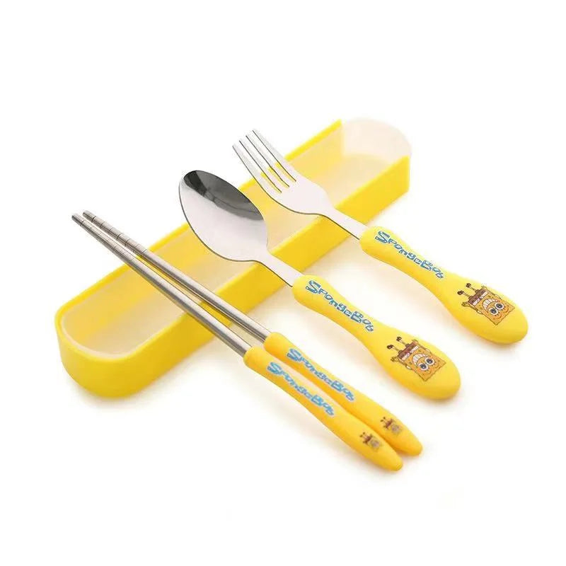 Portable Stainless Steel Kids Cutlery Set (3 In 1)