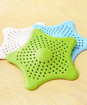 Star Shape Silicon Drain Strainer (Set Of 4)