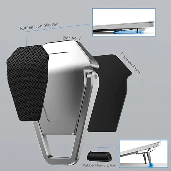 Non-Slip Metal Foldable Laptop Stand (1 Pair)
