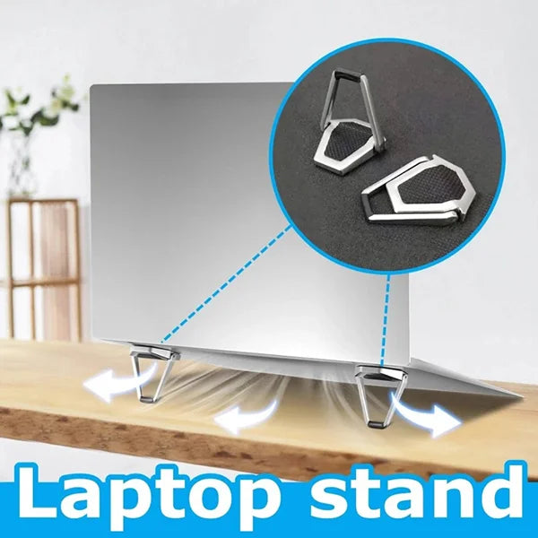 Non-Slip Metal Foldable Laptop Stand (1 Pair)
