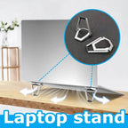 Non-Slip Metal Foldable Laptop Stand (1 Pair)