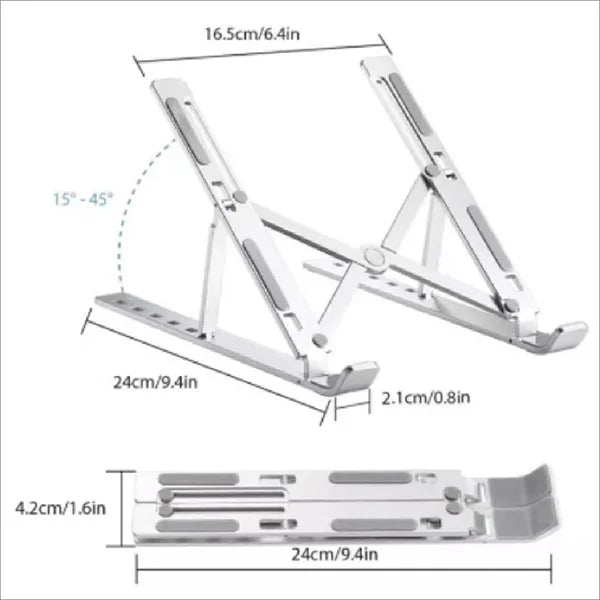 Foldable Aluminum Laptop Stand