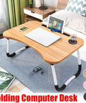 Foldable Laptop Table With Mini Drawer