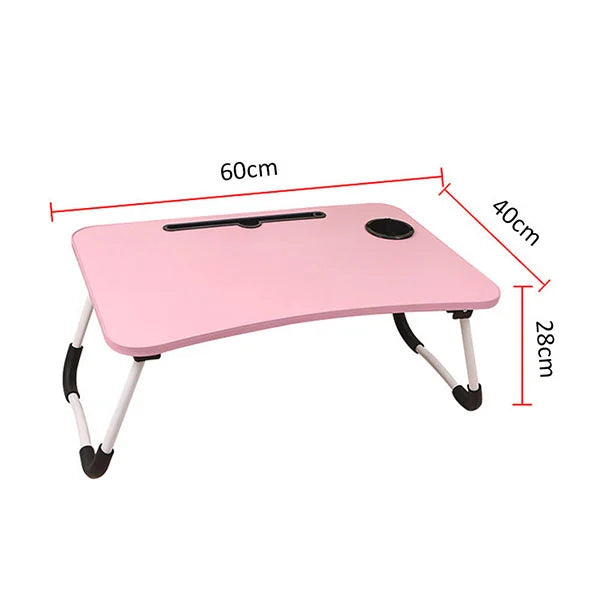 Foldable Laptop Table With Mini Drawer