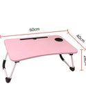 Foldable Laptop Table With Mini Drawer