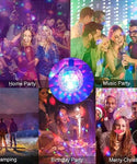 Rotating Colorful Party Bulb (Free Plug)