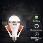 Portable Super Backup Rechargeable LED Bulb