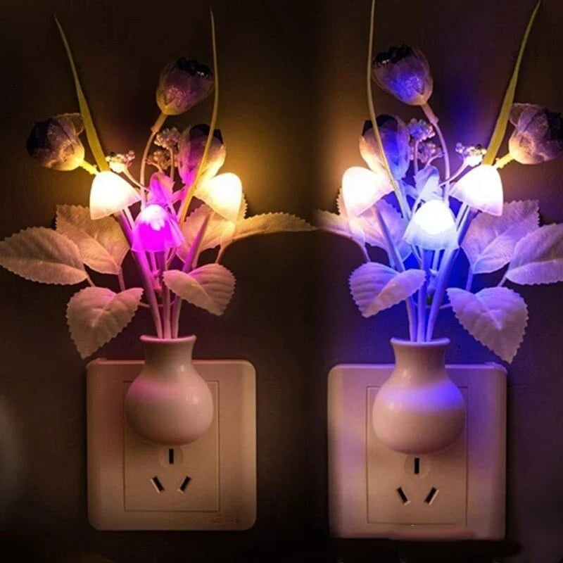 LED Mushroom Dark Sensor Lamp