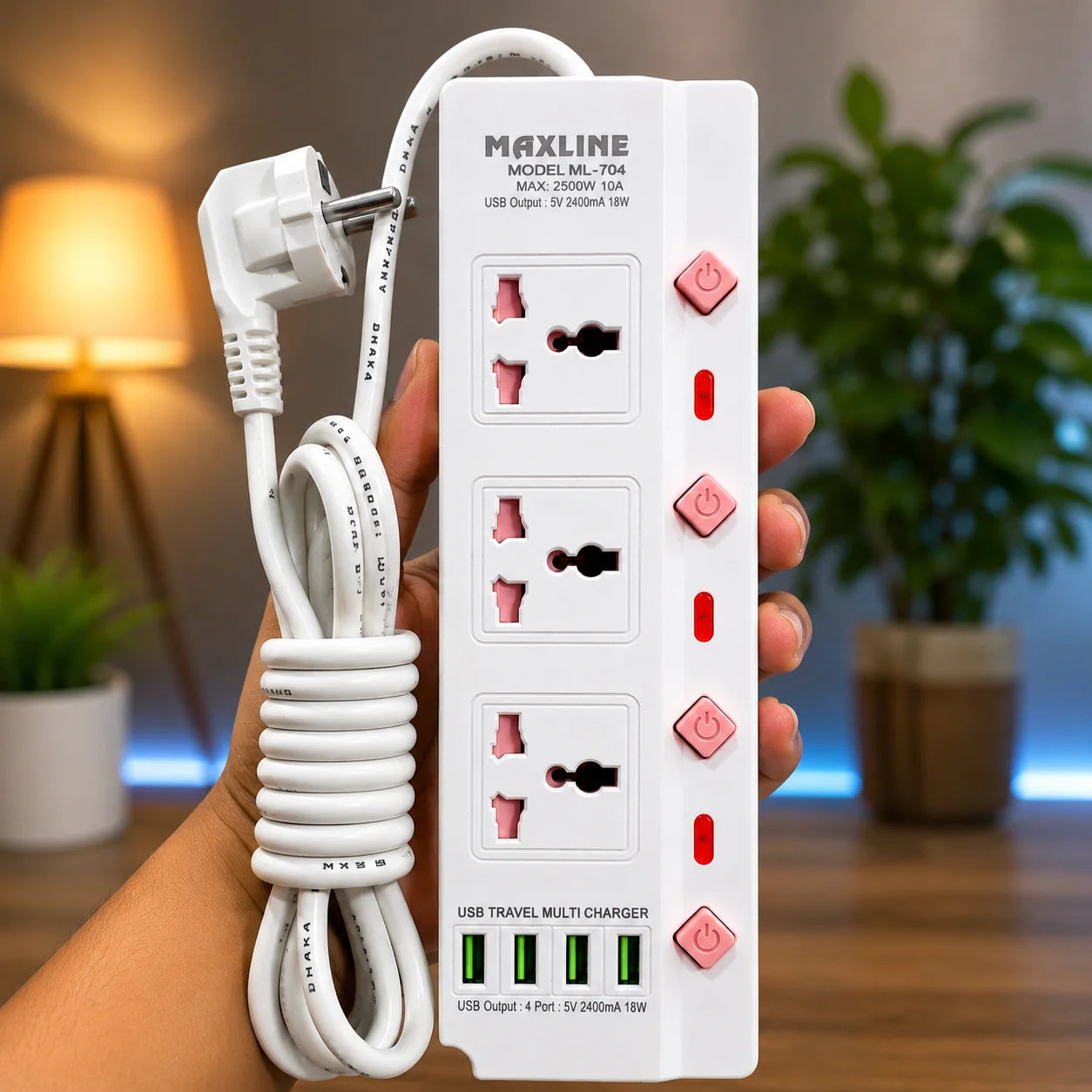 Maxline Super Multifunctional Fast Charging Multiplug