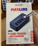 4 USB Ports Travel Multi Charger