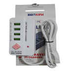 4 USB Ports Travel Multi Charger