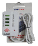 4 USB Ports Travel Multi Charger