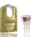 Mindy Top Security Padlock With Bullet Keys