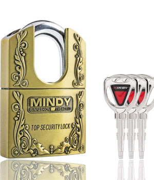 Mindy Top Security Padlock With Bullet Keys