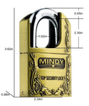 Mindy Top Security Padlock With Bullet Keys