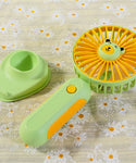 Mini Cute Charging Fan With Mobile Holder