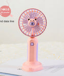 Mini Cute Charging Fan With Mobile Holder
