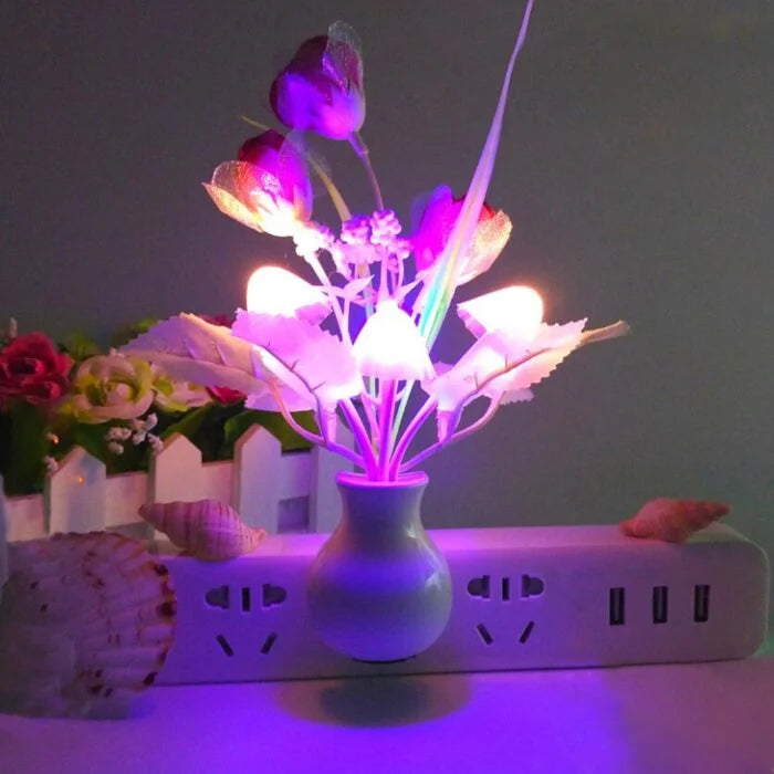 LED Mushroom Dark Sensor Lamp