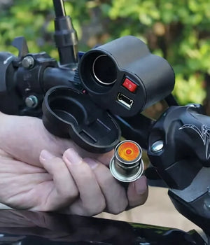 Motorcycle USB Waterproof Charger With Lighter