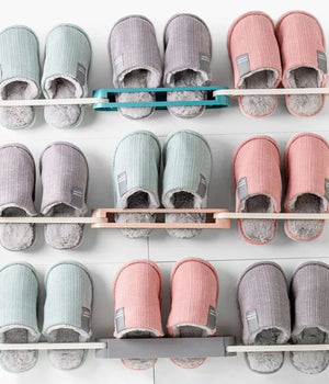 Multi-Functional Foldable Slipper Rack