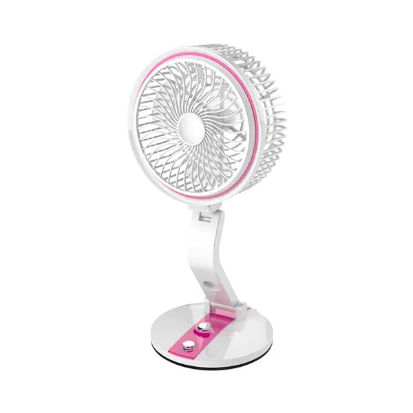 Rechargeable Folding Fan With Lamp