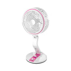 Rechargeable Folding Fan With Lamp