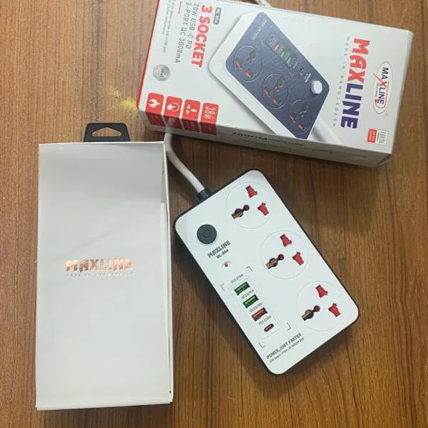 Maxline 3-Type Port Fast Charging Multiplug