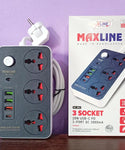 Maxline 3-Type Port Fast Charging Multiplug