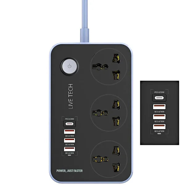 Maxline 3-Type Port Fast Charging Multiplug