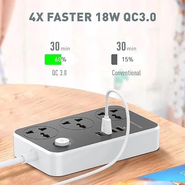 Maxline 3-Type Port Fast Charging Multiplug