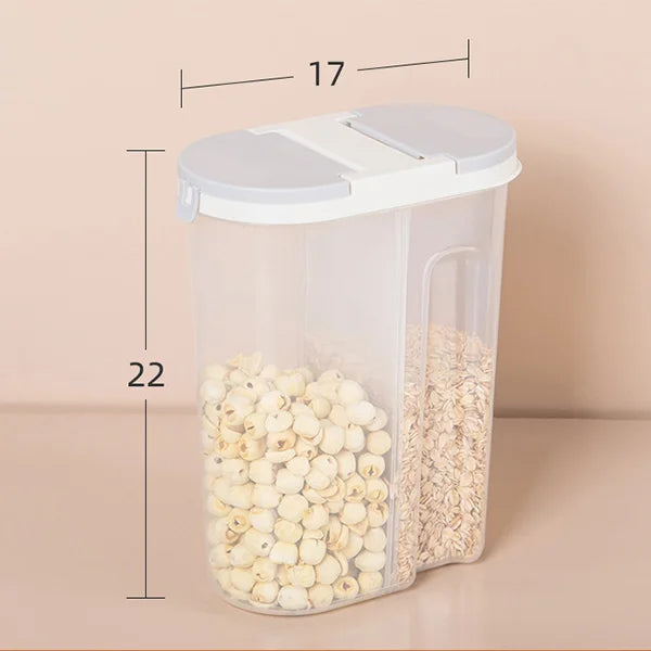 Double Grid Food Container Jar
