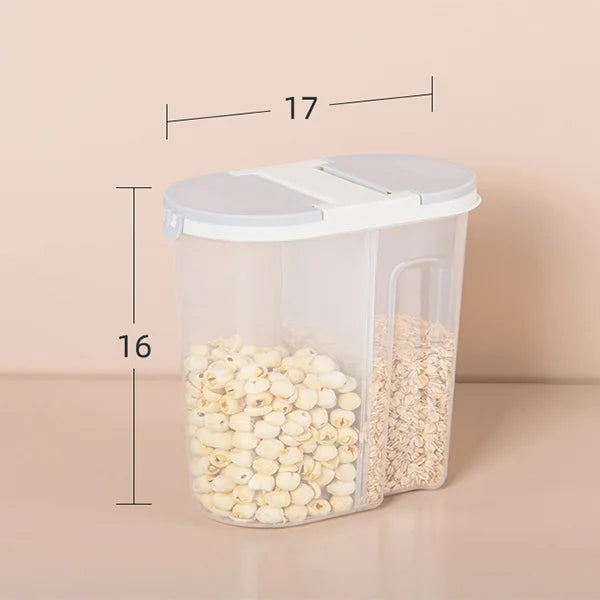 Double Grid Food Container Jar